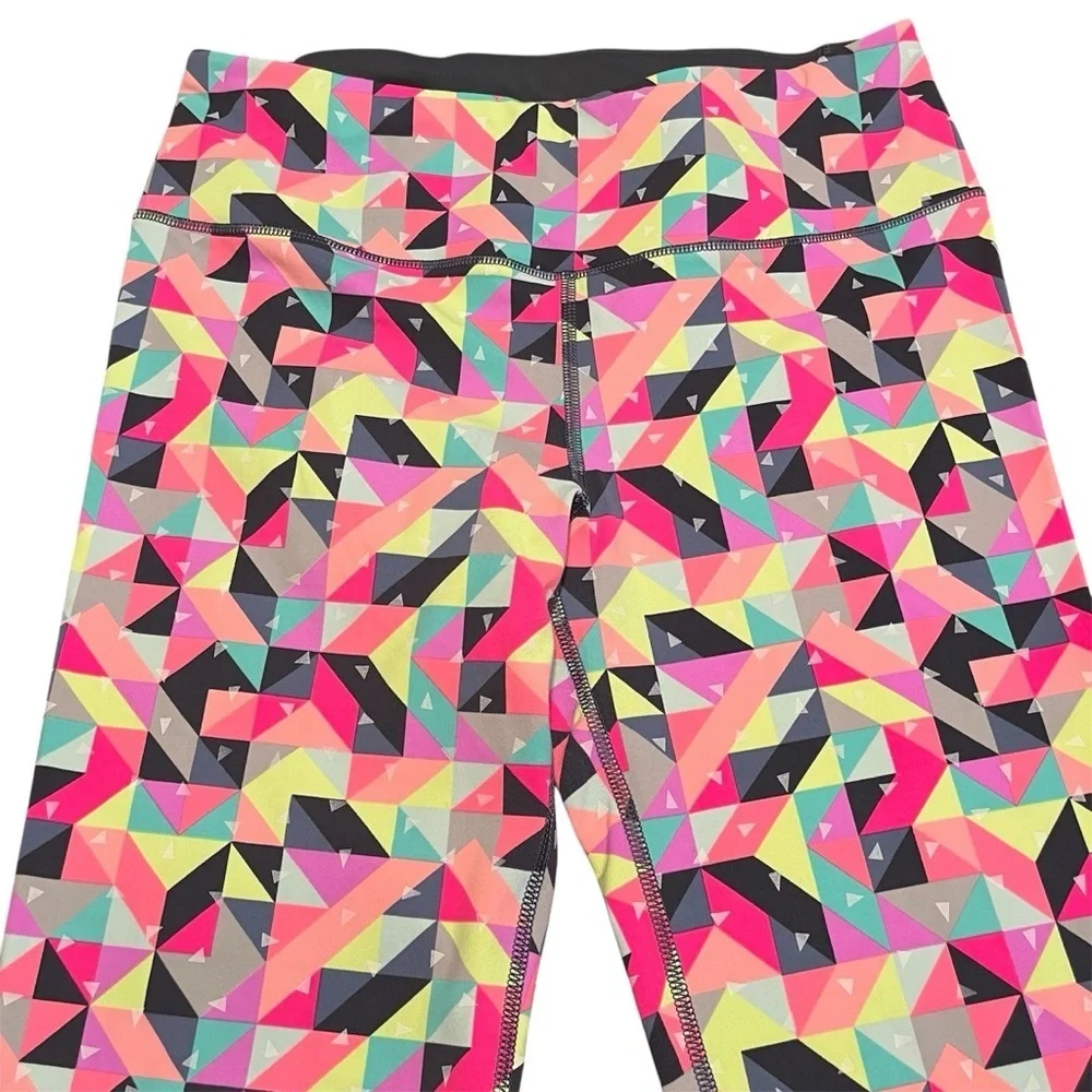 Victoria's Secret VSX Sport Knockout Leggings - Pink, Yellow, Black Size M